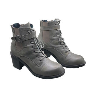 Coconuts by Matisse Quebec Combat Chunky Heel Boots Ankle Booties sz 7